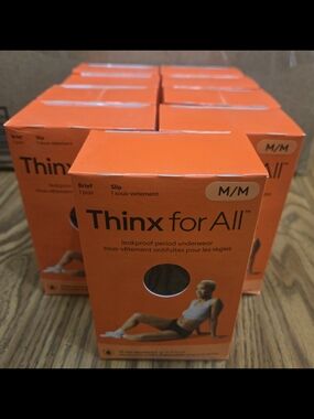Thinx for All Womens Briefs - Black 9 Boxes. 9 Pair